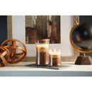WoodWick Large Cafe Sweets Trilogy Hourglass Scented Candle, Crackles as it Burns, Vanilla Bean | Caramel | Biscotti, 21oz