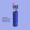 bubba DualSip Leakproof Insulated Water Bottle with Straw, Ocean Energy, 24 Ounce