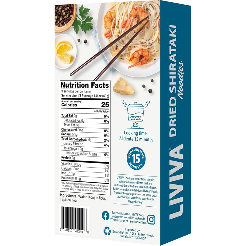 Liviva Dried Shirataki Noodle 1 CT