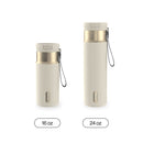 Contigo SnapSeal Vacuum-Insulated Stainless Steel Travel Mug, Oatmilk Champagne, 24 Ounce