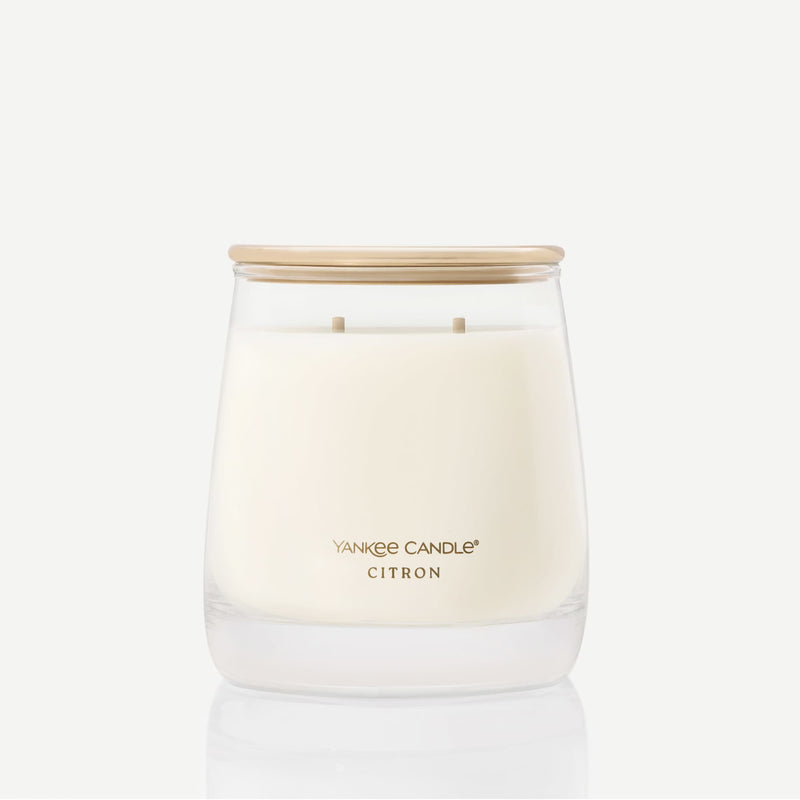 Yankee Candle Premium Medium Scented Jar Candle with up to 60 Hour Burn Time, Citron, 12 OZ