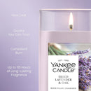 Yankee Candle Medium Pillar Scented Candle, Dried Lavender & Oak, 14.25 oz (2-Pack)