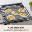 Calphalon Premier Ceramic Nonstick 11" Square Griddle, Mushroom Grey, 1 CT