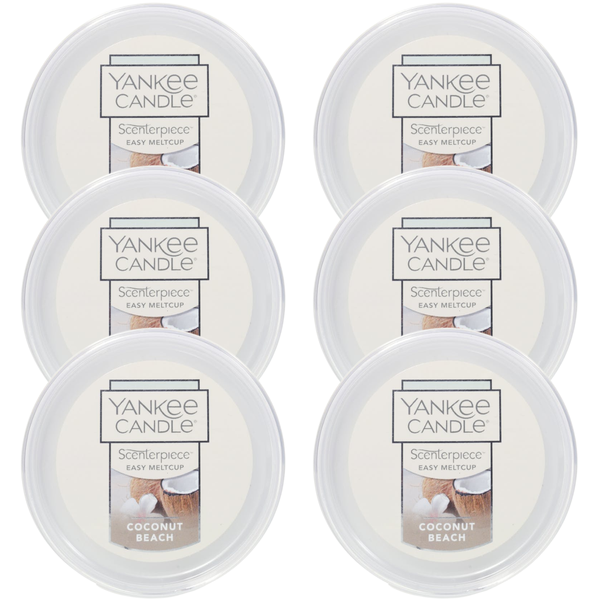 Yankee Candle Coconut Beach Scenterpiece Easy MeltCup (Pack of 6)