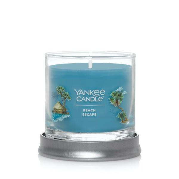 Yankee Candle Small Tumbler Scented Single Wick Jar Candle, Beach Escape, Over 20 Hours of Burn Time, 4.3 Ounce (Pack of 2)