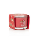 Yankee Candle Signature Votive Mini Candle Jar, Holiday Cheer Scent, Natural Soy Wax Blend Candle with Natural Fiber Wick, 1.3 OZ Glass Jar (Pack of 4)