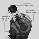 bubba Stainless Steel Insulated Water Jug with Carry Strap, Office Siren, 64 Ounce