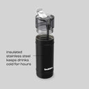 bubba DualSip Leakproof Insulated Water Bottle with Straw, Office Siren, 18 Ounce