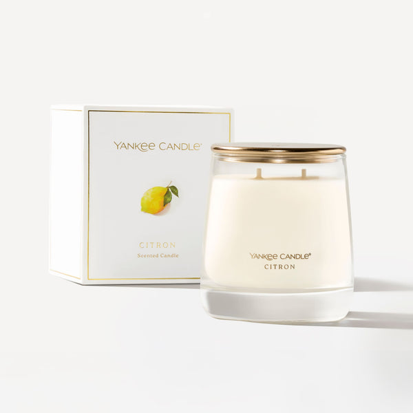 Yankee Candle Premium Medium Scented Jar Candle with up to 60 Hour Burn Time, Citron, 12 OZ