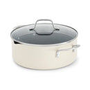 Calphalon Ceramic Nonstick 5 Quart Dutch Oven with Lid, Flour