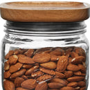 Ball Stack & Store Glass Mason Jars with Wood Lid, Large Family Essentials Variety Pack, (4) 4-Cup, (3) 9.9-Cup, (2) 15.6-Cup (9 Jars Total)