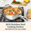 Calphalon Premier Stainless Steel 4.5-Qt Chef's Pan with Lid