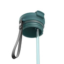 Contigo DualSip Leakproof Insulated Water Bottle with Carry Strap and 2-Way Lid, Mineral Teal Champagne, 24 Ounce