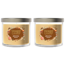 Yankee Candle Signature Small Tumbler Candle, Glistening Leaves, 4.3 Ounces (Pack of 2)