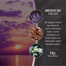 WoodWick Medium Amethyst Sky Trilogy Hourglass Scented Candle, Crackles as it Burns, Amethyst & Amber | Suede & Sandalwood | Smoked Jasmine, 9.7oz