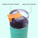 bubba DualSip Leakproof Insulated Water Bottle with Straw, Field Trip, 24 Ounce