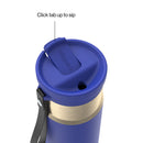 Contigo SnapSeal Vacuum-Insulated Stainless Steel Travel Mug, Wild Indigo Champagne, 16 Ounce (2 Pack)