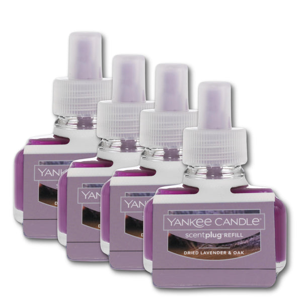 Yankee Candle Scent Plug Refill, Dried Lavender & Oak  (Pack of 4)