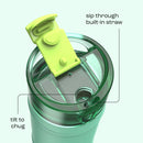 bubba DualSip Leakproof Insulated Water Bottle with Straw, Tropical Eclipse, 18 Ounce