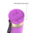 Contigo DualSip Leakproof Insulated Water Bottle with Carry Strap and 2-Way Lid, Galactic Champagne, 24 Ounce