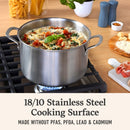 Calphalon Stainless Steel 6-Qt Stock Pot with Lid