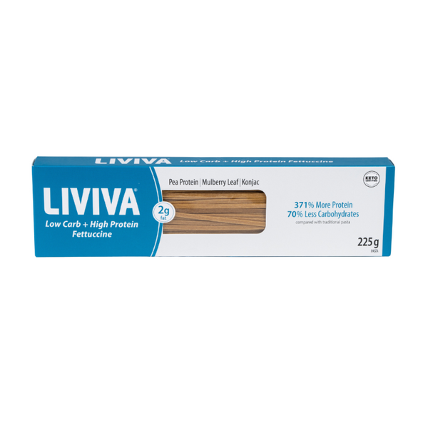LIVIVA Protein Power Fettuccine: Low Carb & Keto Certified Pasta, 1 CT