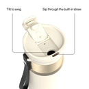 Contigo DualSip Leakproof Insulated Water Bottle with Straw, Oatmilk Champagne, 24 Ounce