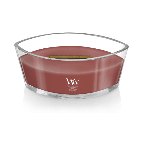 WoodWick Scented Ellipse Candle, Crackles as it Burns, Cinnamon Chai, 16oz