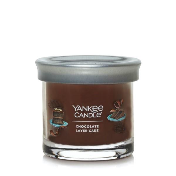 Yankee Candle Small Tumbler Scented Single Wick Jar Candle, Chocolate Layer Cake, Over 20 Hours of Burn Time, 4.3 Ounce (Pack of 4)