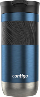 Contigo Byron 2.0 Stainless Steel Travel Mug with SNAPSEAL Lid & Grip, Blueberry & Macaroon, 16 oz, 2 CT