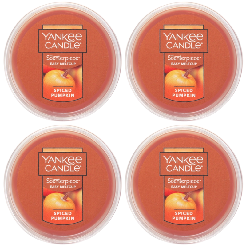 Yankee Candle Spiced Pumpkin Scenterpiece Easy MeltCup (Pack of 4)
