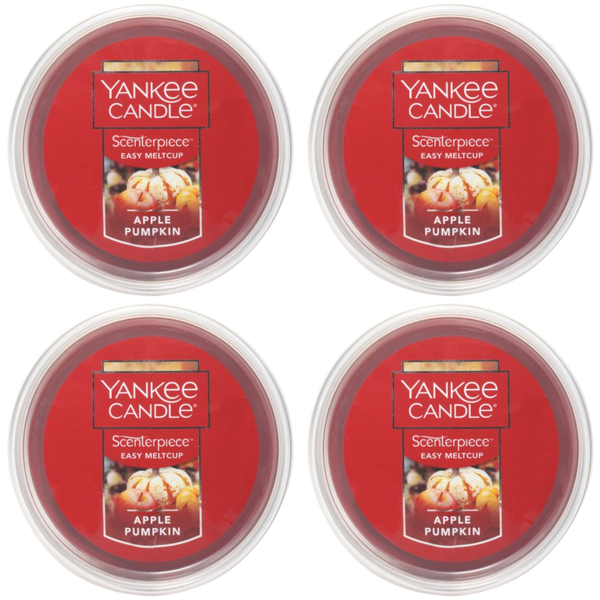 Yankee Candle Apple Pumpkin Scenterpiece Easy MeltCup (Pack of 4)
