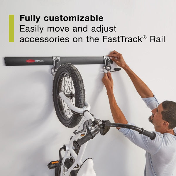 Rubbermaid Garage FastTrack 8-Piece Small Kit, Black/Grey