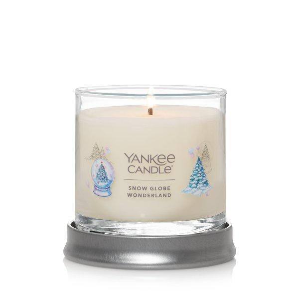 Yankee Candle Small Tumbler Scented Single Wick Jar Candle, Snow Globe Wonderland, Over 20 Hours of Burn Time, 4.3 Ounce (Pack of 4)