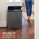 Rubbermaid Elite 15.9G Dual Stream Step-On Trash Can
