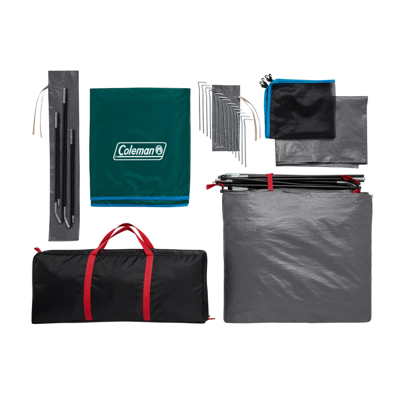 coleman skydome 6 person tent Coleman Skydome 6-Person Camping Tent with Full-Fly Vestibule, Evergre