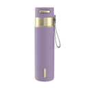 Contigo Autoseal Stainless Steel Leakproof Water Bottle with Carry Strap, Purple Carrot Champagne, 24 Ounce