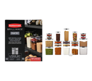 Rubbermaid Brilliance Pantry Food Storage Containers, 8 Piece + 20 Piece Set (28 pieces total)
