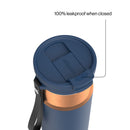 Contigo DualSip Leakproof Insulated Water Bottle with Straw, Abyss Bronze, 24 Ounce