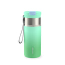 Contigo Kids DualSip Compact Leakproof Insulated Water Bottle with 2-Way Lid and Carry Strap, Mint Spark, 16 Ounce (2 Pack)