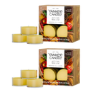 Yankee Candle Scented Tea Light Candles, Autumn Wreath, 0.44 OZ, 12-Count, Pack of 2 (24 Candles Total)