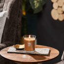 WoodWick Medium Hourglass Scented Candle, Crackles as it Burns, Santal Myrrh, 9.7oz