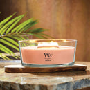 WoodWick Scented Ellipse Candle, Crackles as it Burns, Manuka Nectar, 16oz