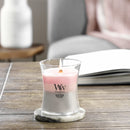 WoodWick Medium Shoreline Trilogy Hourglass Scented Candle, Crackles as it Burns, Melon Blossom | Coastal Sunset | Palo Santo, 9.7oz