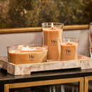 WoodWick Scented Ellipse Candle, Crackles as it Burns, Golden Bourbon, 16oz