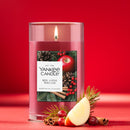 Yankee Candle Medium Pillar Scented Candle, Red Apple Wreath, 14.25 oz, 2-Pack