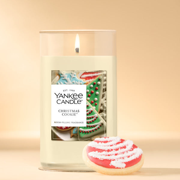 Yankee Candle Medium Pillar Scented Candle, Christmas Cookie, 14.25 oz, 2-Pack