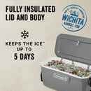 Coleman 316 Series 100 Qt. Wheeled Cooler, Rock
