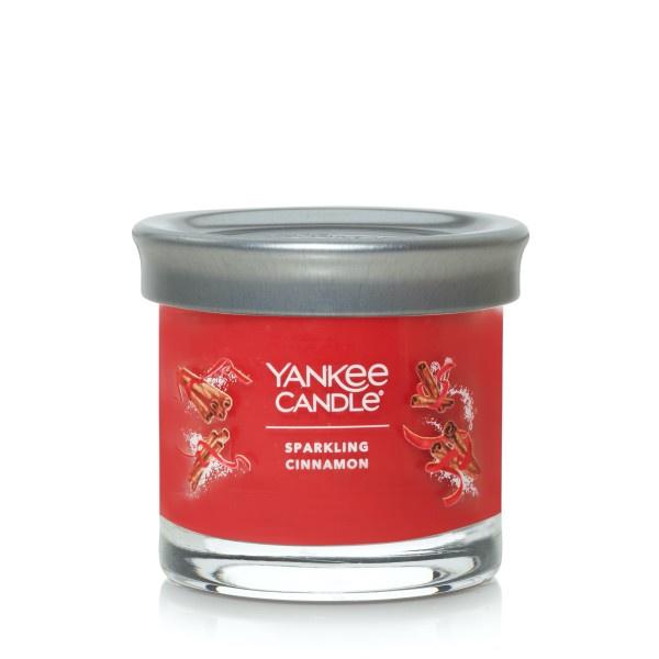 Yankee Candle Small Tumbler Scented Single Wick Jar Candle, Sparkling Cinnamon, Over 20 Hours of Burn Time, 4.3 Ounce (Pack of 4)