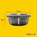 BRUTE Mutli-Purpose Feed Container, 6 Gallon, Pack of 3